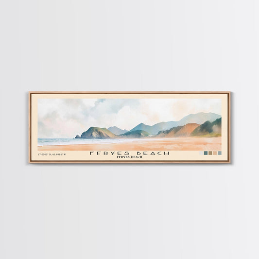 Ffryes Beach, Ffryes Beach Watercolor Print, Vacation Gift, Ffryes Beach Wall Art, Beach Painting, Beach Decor, Beach Or Lakehouse Art