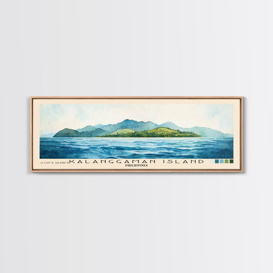 Kalanggaman Island, Philippines Watercolor Print, Vacation Gift, Philippines Wall Art, Vacation Wall Art, Vacatation Memories, Beach Decor, Beach Or Lakehouse Art