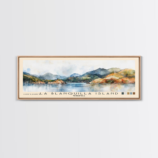 La Blanquilla Island, Venezuela Watercolor Print, Vacation Gift, Venezuela Wall Art, Beach Painting, Beach Decor, Beach Or Lakehouse Art