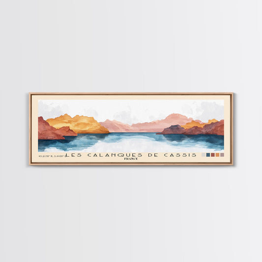 Les Calanques de Cassis, France Watercolor Print, Vacation Gift, France Wall Art, Vacation Wall Art, Vacatation Memories, Beach Decor, Beach Or Lakehouse Art