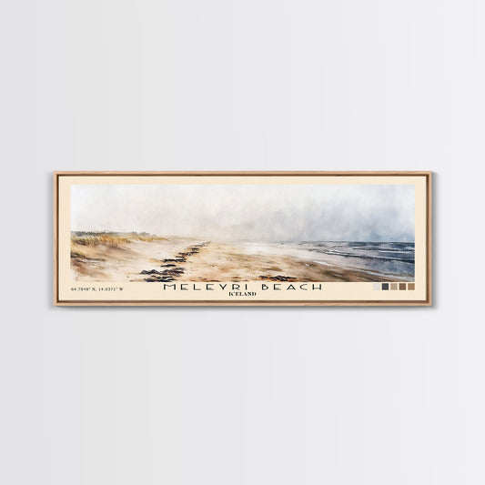 Meleyri Beach, Iceland Watercolor Print, Vacation Gift, Iceland Wall Art, Vacation Wall Art, Vacatation Memories, Beach Decor, Beach Or Lakehouse Art