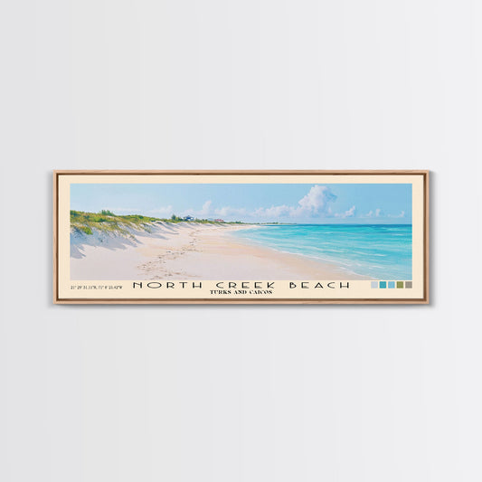North Creek Beach, Turks and Caicos Watercolor Print, Vacation Gift, Turks and Caicos Wall Art, Beach Painting, Beach Decor, Beach Or Lakehouse Art