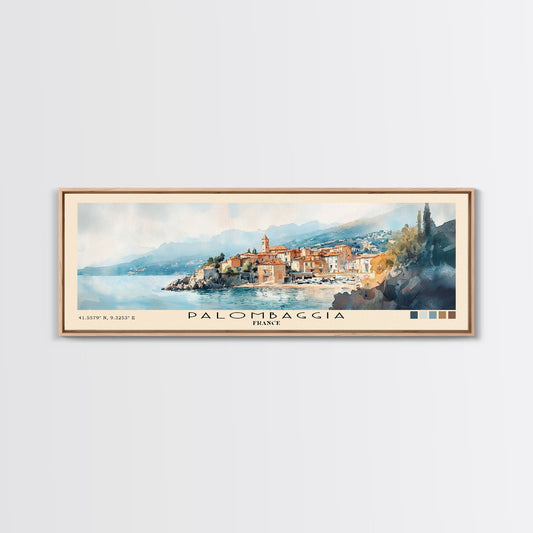 Palombaggia, France Watercolor Print, Vacation Gift, France Wall Art, Beach Painting, Beach Decor, Beach Or Lakehouse Art