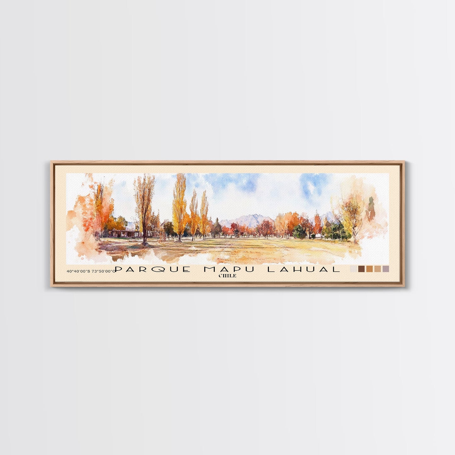 Parque Mapu Lahual, Chile Watercolor Beach Print, Vacation Gift, Chile Wall Art, Beach Painting, Beach Decor, Beach Painting