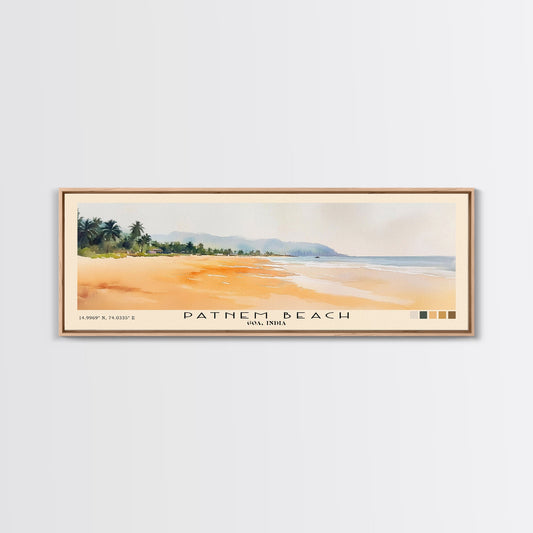 Patnem Beach, Goa, India Watercolor Print, Vacation Gift, Goa, India Wall Art, Vacation Wall Art, Vacatation Memories, Beach Decor, Beach Or Lakehouse Art