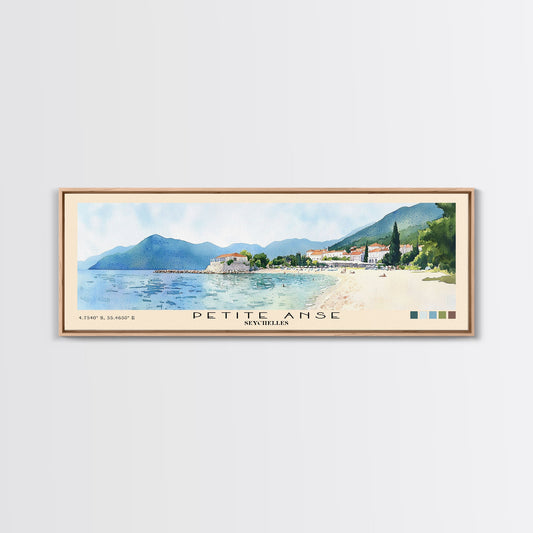 Petite Anse, Seychelles Watercolor Print, Vacation Gift, Seychelles Wall Art, Vacation Wall Art, Vacatation Memories, Beach Decor, Beach Or Lakehouse Art