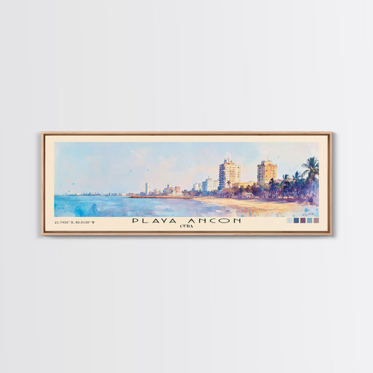 Playa Ancon, Cuba Watercolor Print, Vacation Gift, Cuba Wall Art, Beach Painting, Beach Decor, Beach Or Lakehouse Art