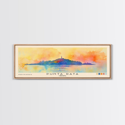 Punta Rata, Croatia Watercolor Print, Vacation Gift, Croatia Wall Art, Vacation Wall Art, Vacatation Memories, Beach Decor, Beach Or Lakehouse Art