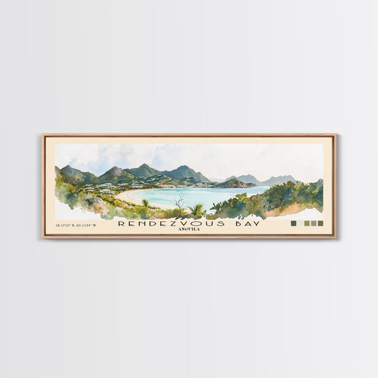 Rendezvous Bay, Anguila Watercolor Print, Vacation Gift, Anguila Wall Art, Beach Painting, Beach Decor, Beach Or Lakehouse Art