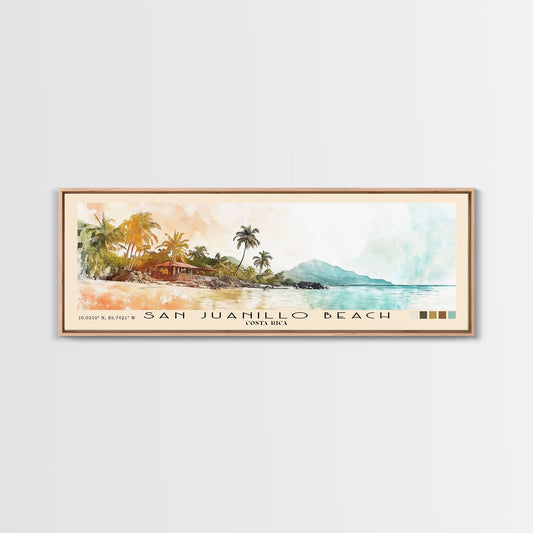 San Juanillo Beach, Costa Rica Watercolor Print, Vacation Gift, Costa Rica Wall Art, Beach Painting, Beach Decor, Beach Or Lakehouse Art