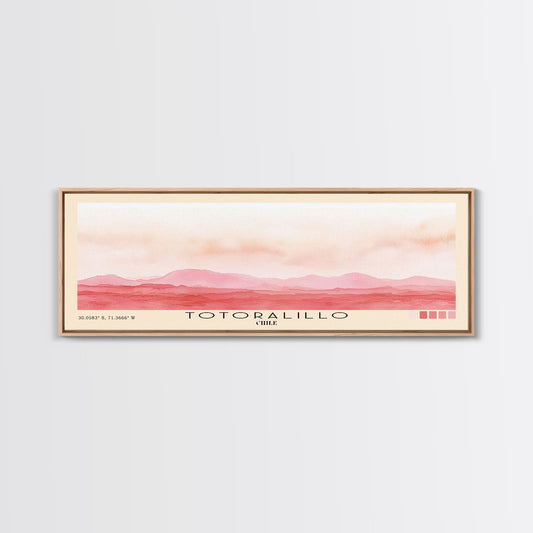 Totoralillo, Chile Watercolor Beach Print, Vacation Gift, Chile Wall Art, Beach Painting, Beach Decor, Beach Painting