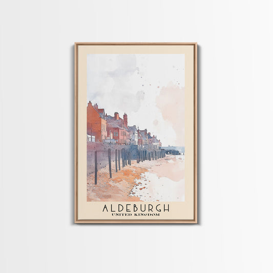 Aldeburgh, United Kingdom Watercolor Print, Vacation Gift, United Kingdom Wall Art, Vacation Wall Art, Vacatation Memories, Beach Decor, Beach Or Lakehouse Art