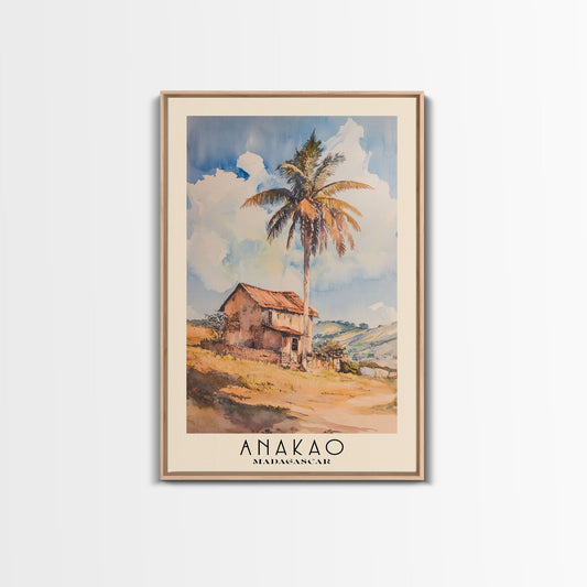 Anakao, Madagascar Watercolor Print, Vacation Gift, Madagascar Wall Art, Vacation Wall Art, Vacatation Memories, Beach Decor, Beach Or Lakehouse Art