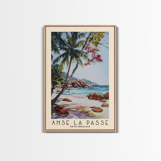 Anse La Passe, Seychelles Watercolor Print, Vacation Gift, Seychelles Wall Art, Beach Painting, Beach Decor, Beach Or Lakehouse Art