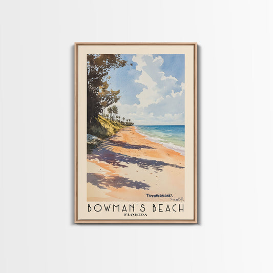 Bowman’s Beach, Florida Watercolor Print, Vacation Gift, Florida Wall Art, Vacation Wall Art, Vacatation Memories, Beach Decor, Beach Or Lakehouse Art