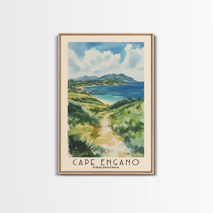 Cape Engano, Philippines Watercolor Beach Print, Vacation Gift, Philippines Wall Art, Beach Painting, Beach Decor, Beach Painting