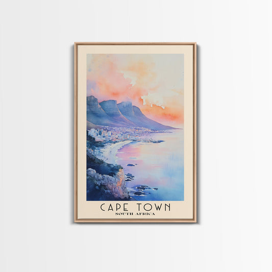 Cape Town, South Africa Watercolor Print, Vacation Gift, South Africa Wall Art, Vacation Wall Art, Vacatation Memories, Beach Decor, Beach Or Lakehouse Art