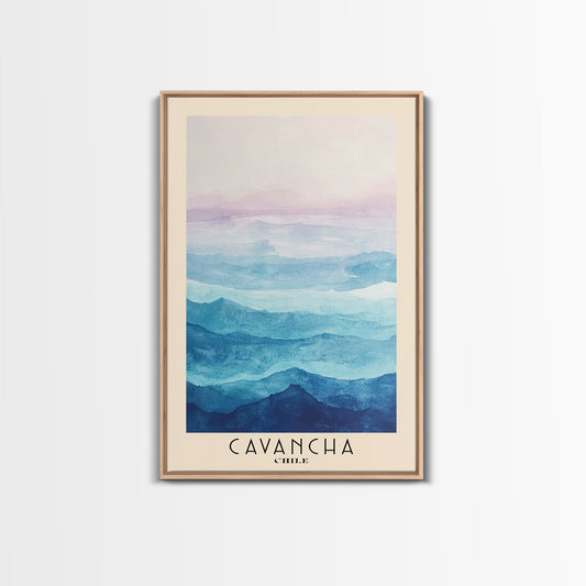 Cavancha, Chile Watercolor Print, Vacation Gift, Chile Wall Art, Vacation Wall Art, Vacatation Memories, Beach Decor, Beach Or Lakehouse Art