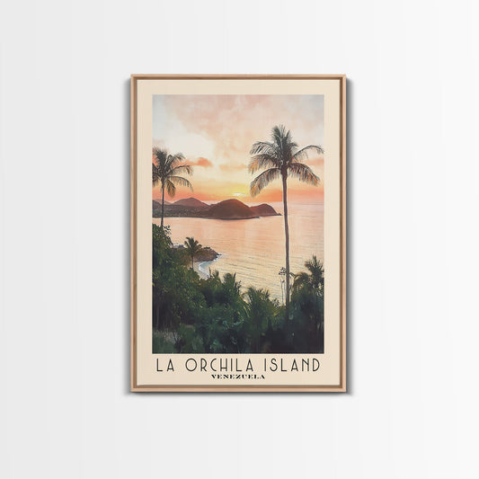 La Orchila Island, Venezuela Watercolor Beach Print, Vacation Gift, Venezuela Wall Art, Beach Painting, Beach Decor, Beach Painting