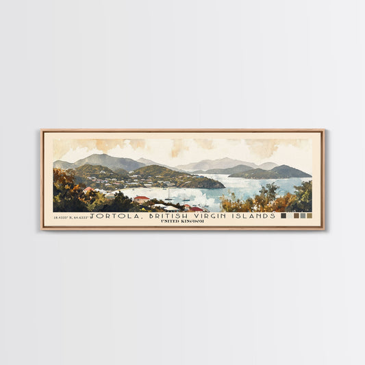 Tortola, British Virgin Islands , United Kingdom Watercolor Print, Vacation Gift, United Kingdom Wall Art, Beach Painting, Beach Decor, Beach Or Lakehouse Art