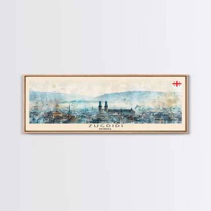 Zurich Switzerland Travel Art, City Art, Framed Canvas Print or Metal Wall Art, Europe Travel Poster, Panoramic Wall Art, Extra Wide Wall Art