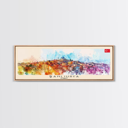 Sanliurfa Turkey Travel Art, City Art, Framed Canvas Print or Metal Wall Art, Europe Travel Poster, Panoramic Wall Art, Extra Wide Wall Art