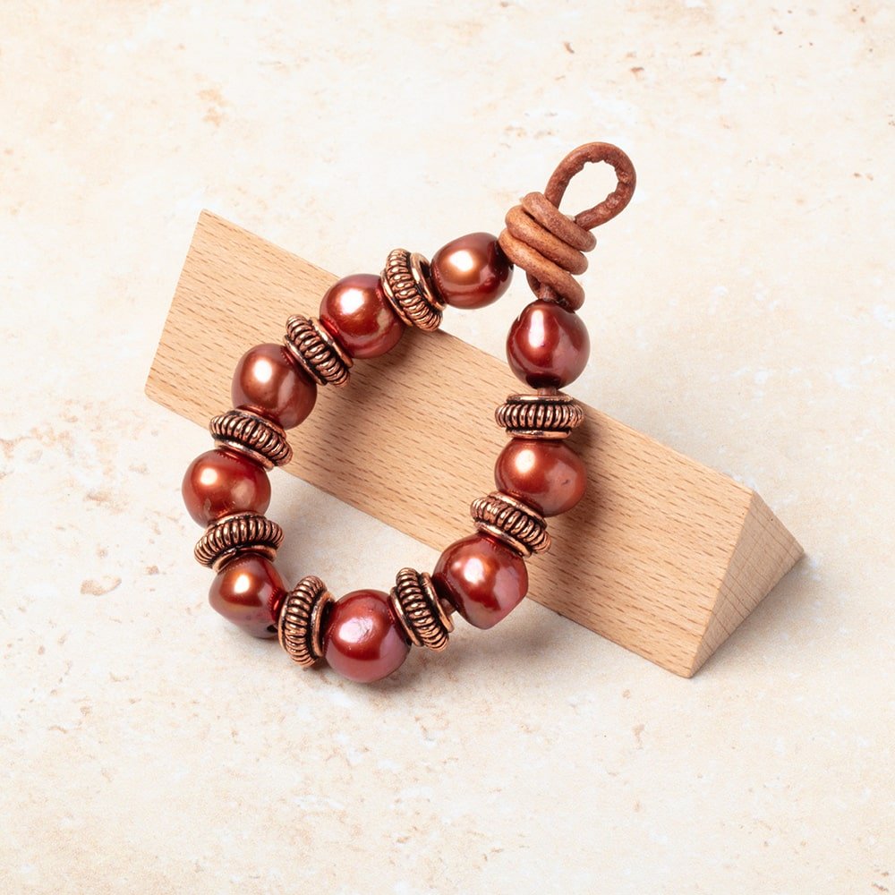 10mm Pinwheel Design Spacer Set of 10 Large Hole Beads