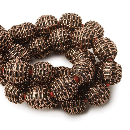 10mm Copper Bead Bead Roval Beehive 8 inch 18 pcs