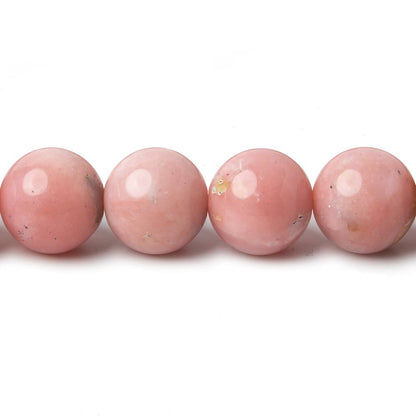 10mm Pink Peruvian Opal plain rounds 16 inch 41 beads AA