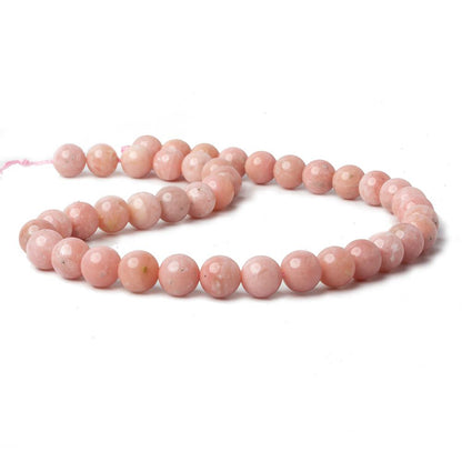 10mm Pink Peruvian Opal plain rounds 16 inch 41 beads AA