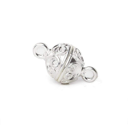 10mm Simple Scroll Design Magnetic Clasp 1 piece