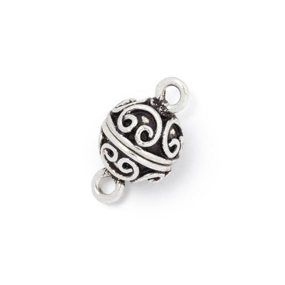 10mm Simple Scroll Design Magnetic Clasp 1 piece