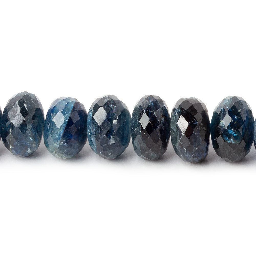 10mm Tanzanian Kyanite Faceted Rondelle Beads 32 beads 8 inch