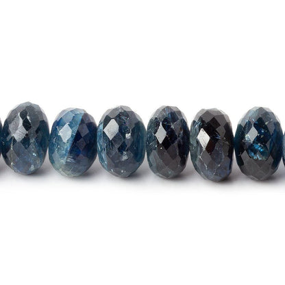 10mm Tanzanian Kyanite Faceted Rondelle Beads 32 beads 8 inch