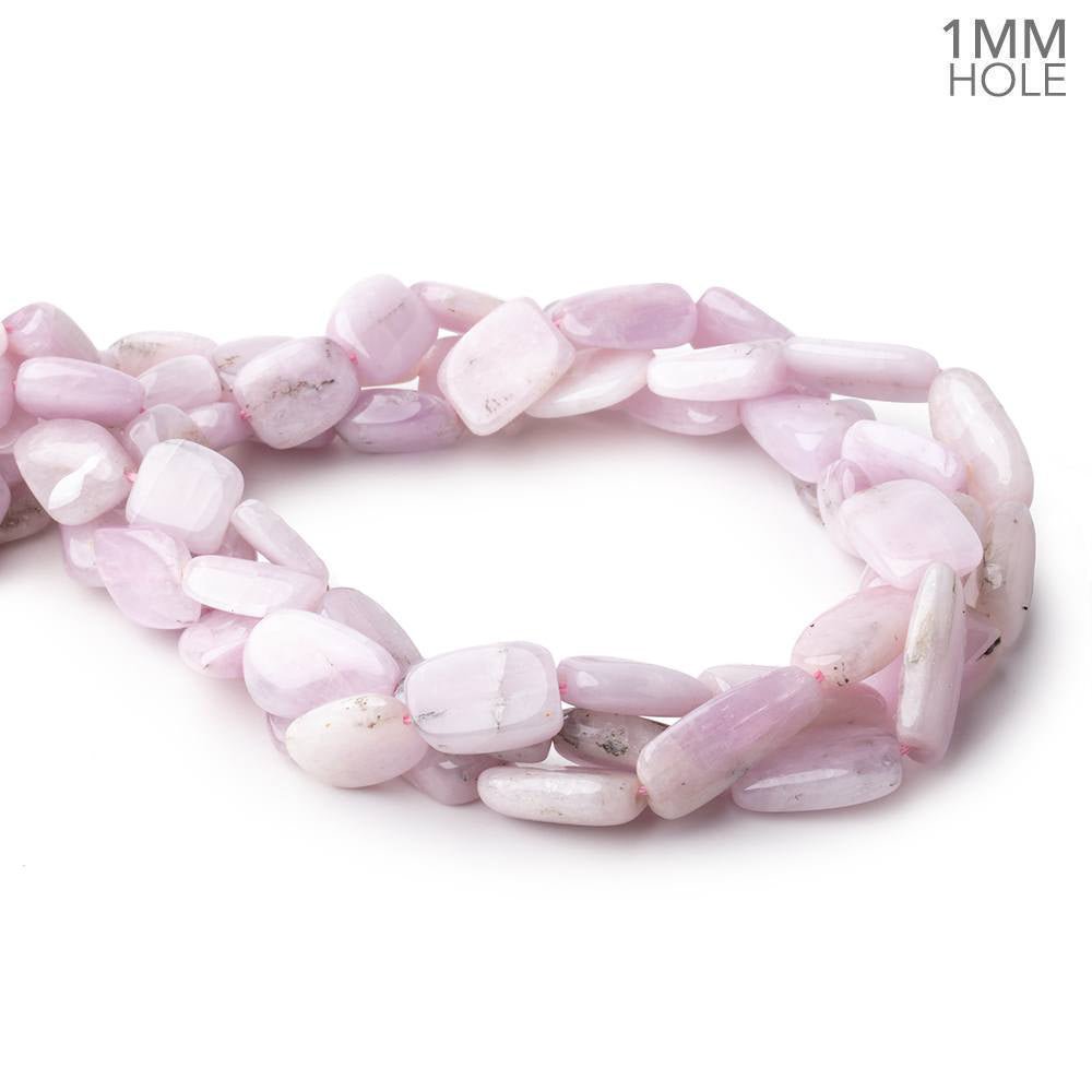 10x10-21x11mm Kunzite Straight Drilled Plain Nuggets 16 inch 26 Beads 1mm Hole