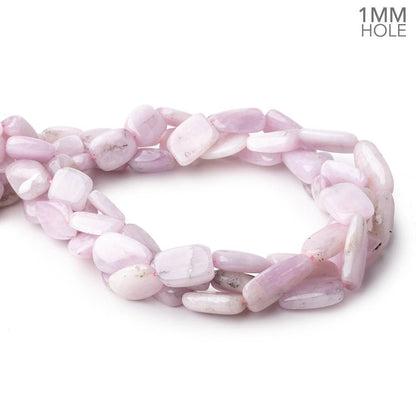 10x10-21x11mm Kunzite Straight Drilled Plain Nuggets 16 inch 26 Beads 1mm Hole