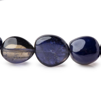 10x12-15x23mm Iolite plain nugget beads 20 inch 35 beads AAA+