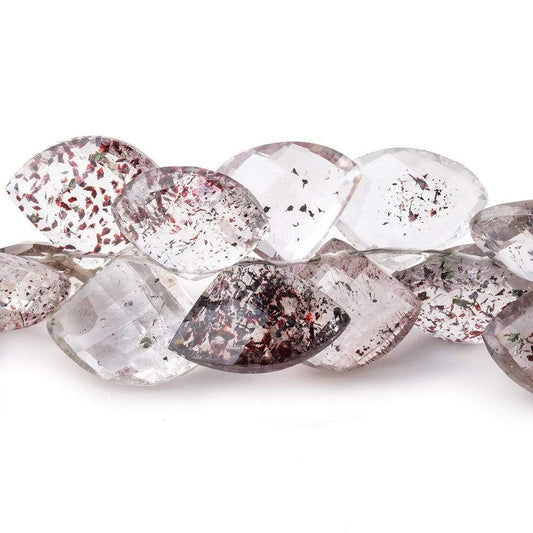 10x15-11x16mm Lepidocrocite Faceted Fan Beads 7 inch 34 pieces AAA