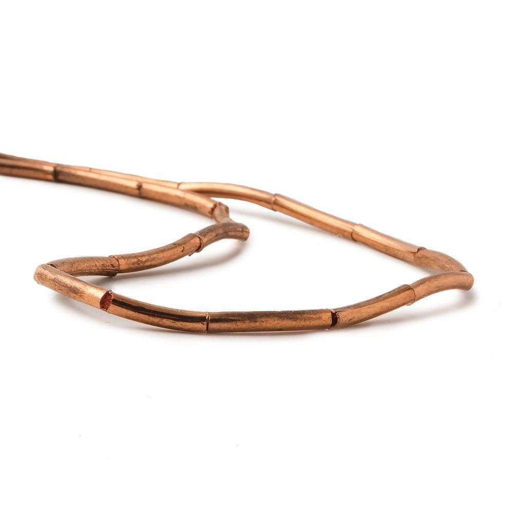 10x1.5mm Copper Bead Curved Tube 8 inch 20 pcs