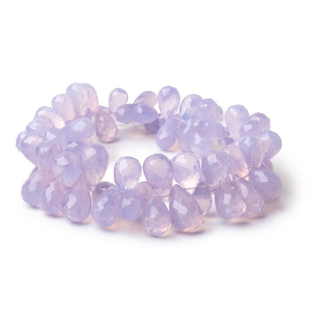 10x5-15x10mm Lavender Quartz Faceted Tear Drops 9 inch 70 pieces AAA