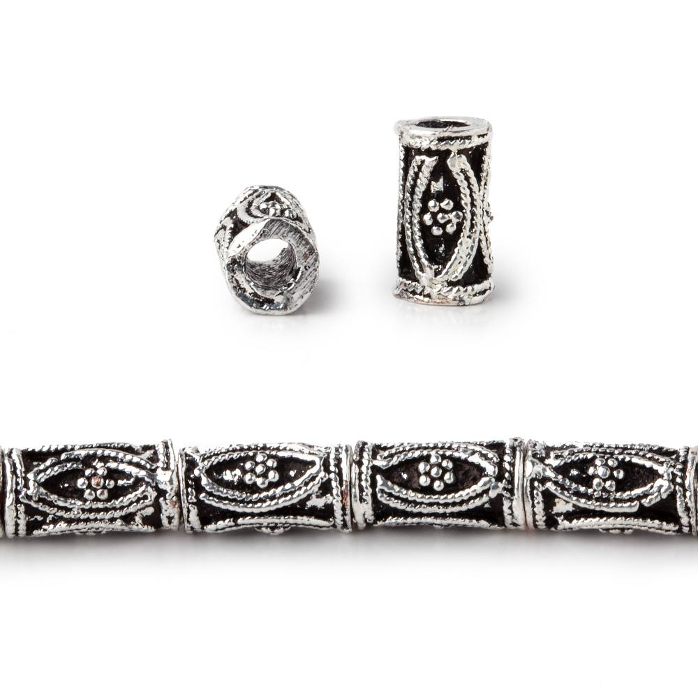 10x5mm Double Marquise Design Tube Beads 8 inch 20 pieces