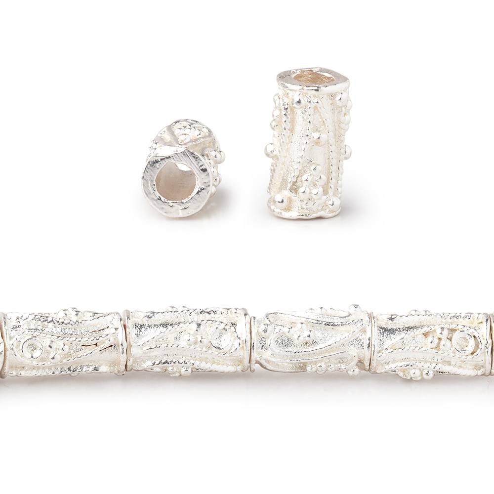 10x5mm Paisley Design Tube Beads 8 inch 20 pieces