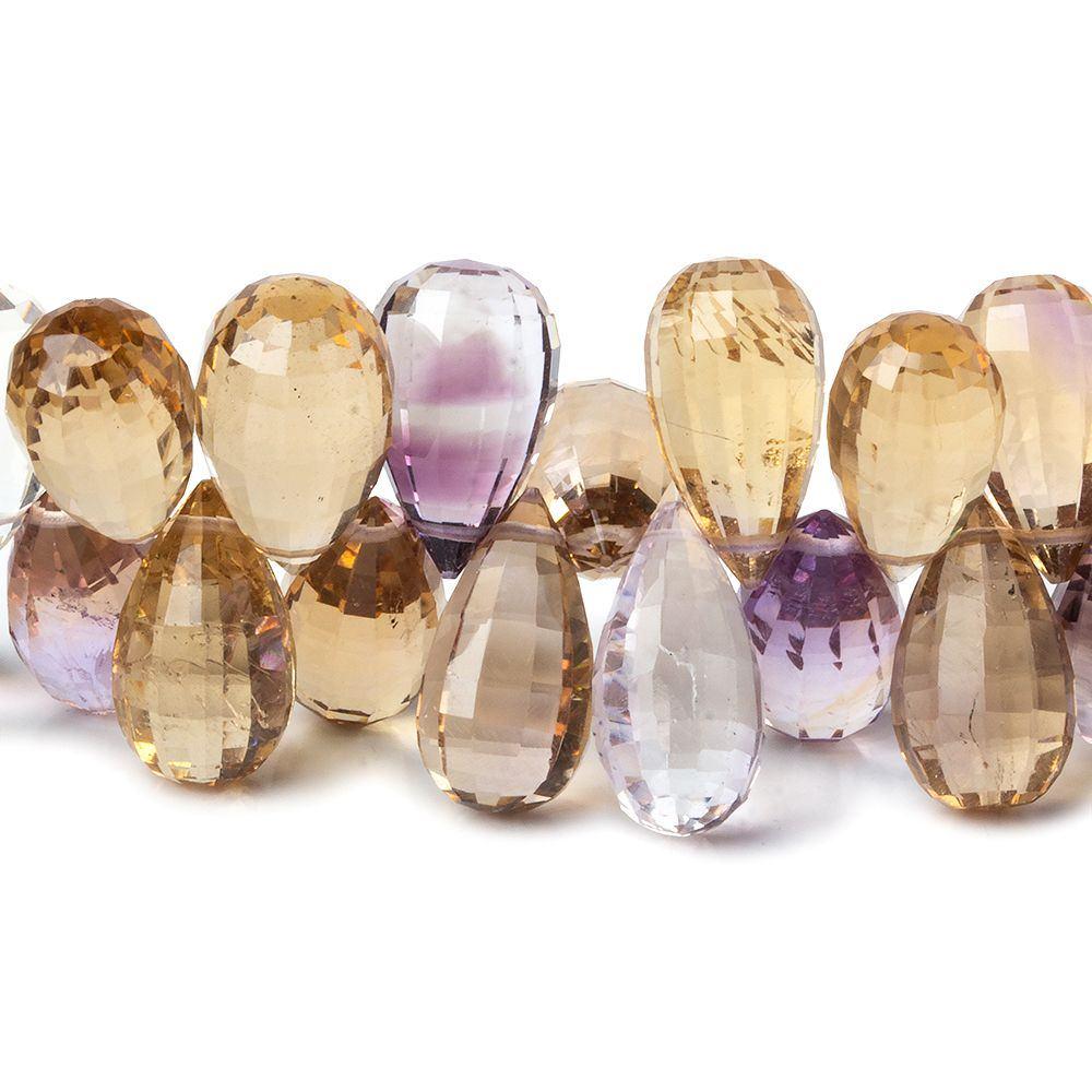 10x6-15x8mm Ametrine Faceted Tear Drop Beads 55 pieces