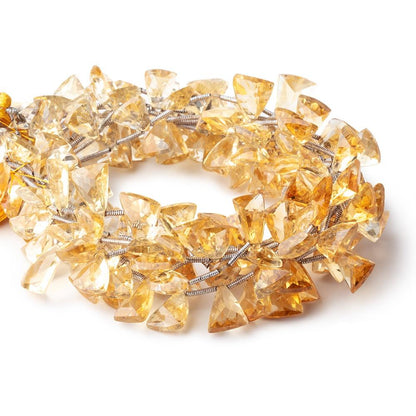 10x7-11x8mm Citrine Faceted Triangle Point Beads 8 inch 20 pieces