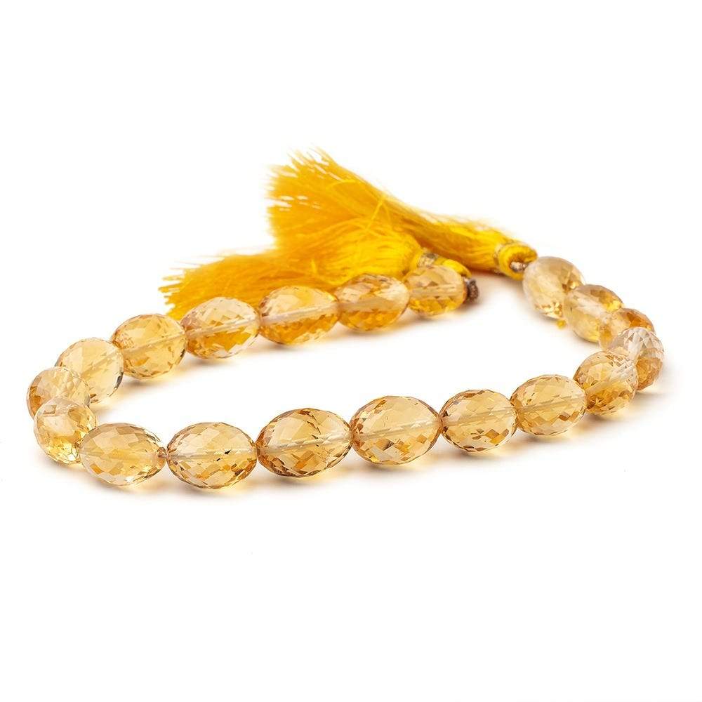 10x7-11x8mm Citrine Faceted Olive Beads 8.5 inch 20 pieces