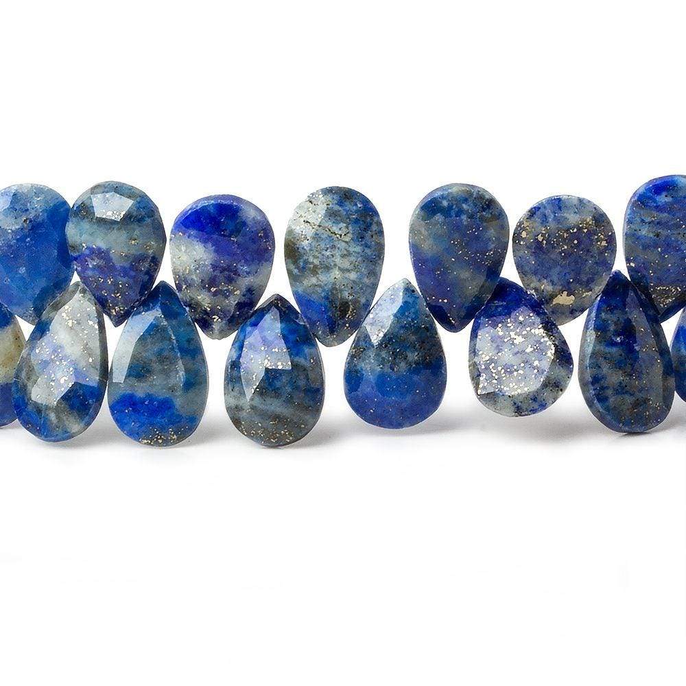 10x7-13x7mm Lapis Lazuli Faceted Pear Beads 8 inch 45 pieces