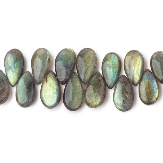 5x8-10x7mm Labradorite Plain Pear Beads 7 inch 50 pieces