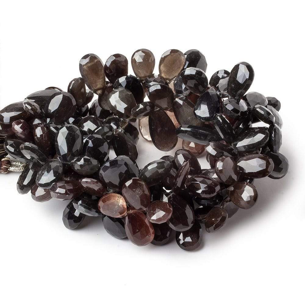 10x8-14x9mm Multi Color Scapolite faceted pear briolettes 8.5 inch 58 beads AAA