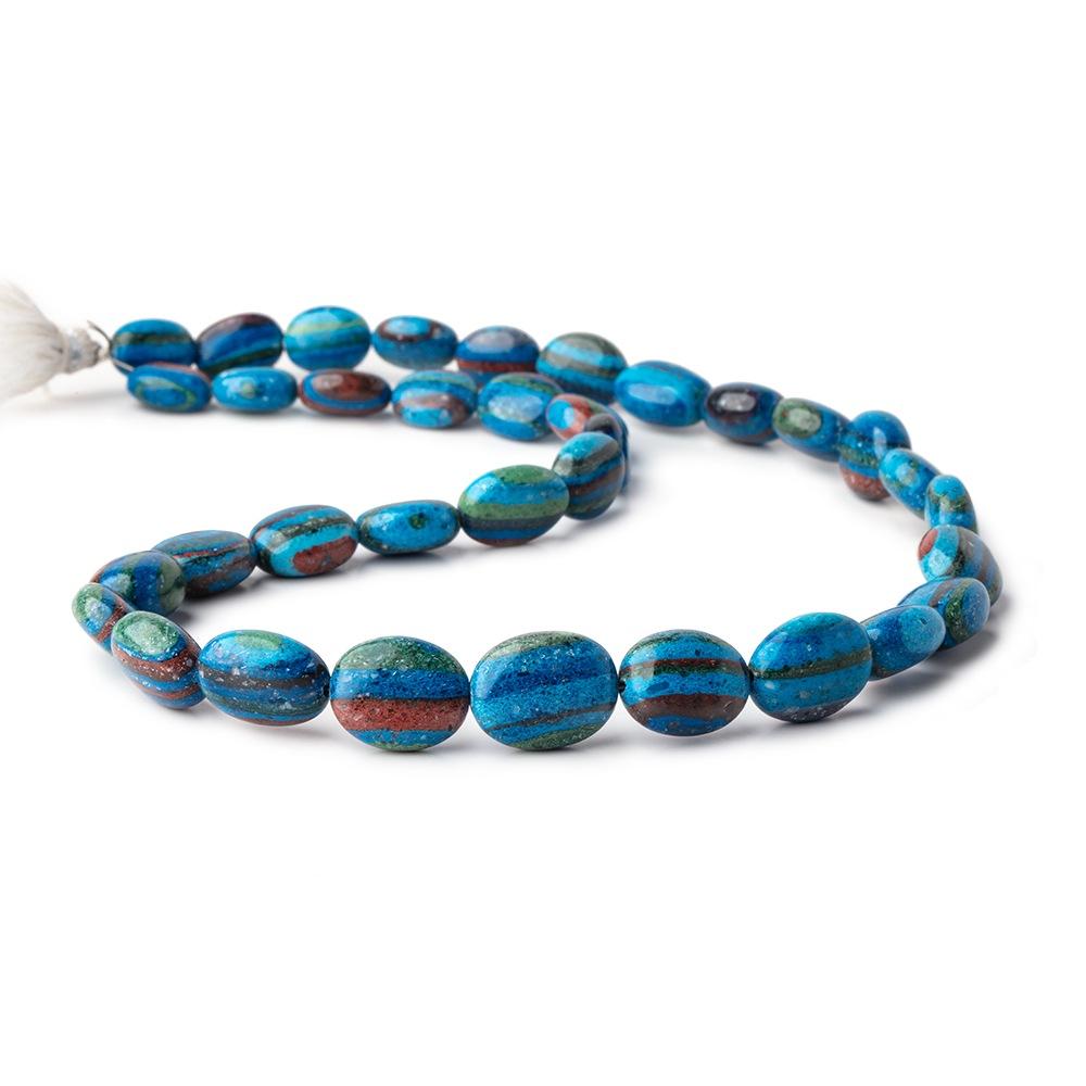 10x8-15x12mm Rainbow Calsilica Plain Oval Beads 16 inch 35 pieces