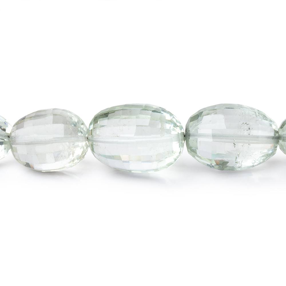 10x8-16.5x13mm Prasiolite Faceted Oval Beads 18 inch 38 pieces
